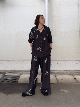 「KBF（ケイビーエフ）のアイテム（パンツ）」を使った、yukiさん（レディース・155cm）の春コーディネート