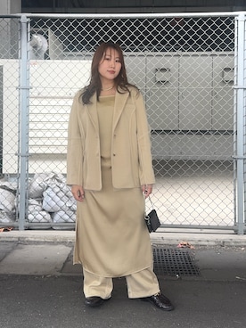 「アイテム（財布）」を使った、yukiさん（レディース・155cm）の冬コーディネート