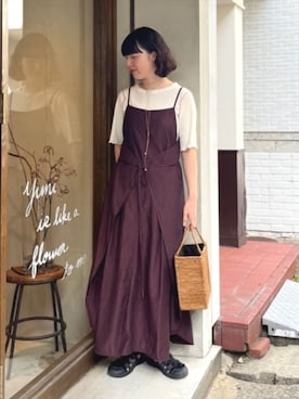 「yuni（ユニ　）のアイテム」を使った、bulle de savonさん（レディース・158cm）の夏コーディネート