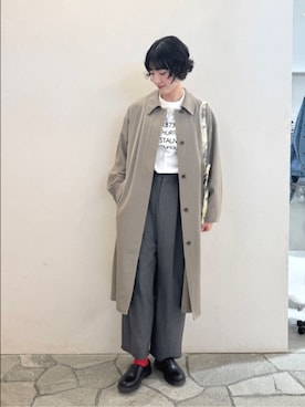 「yuni（ユニ　）のアイテム」を使った、bulle de savonさん（レディース・169cm）の春コーディネート