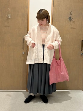 「yuni（ユニ　）のアイテム（ジャケット/アウター）」を使った、bulle de savonさん（レディース・152cm）の春コーディネート