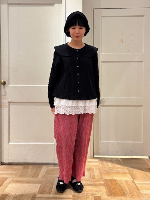 bulle de savon △3ren lace ノースリブラウス △3ren lace ノースリブラウス（シャツ/ブラウス）｜bulle de