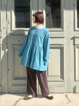 「yuni（ユニ　）のアイテム」を使った、bulle de savonさん（レディース・150cm）の冬コーディネート