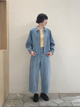 「yuni（ユニ　）のアイテム」を使った、bulle de savonさん（レディース・169cm）の冬コーディネート