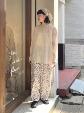 「yuni（ユニ　）のアイテム」を使った、bulle de savonさん（レディース・158cm）の夏コーディネート
