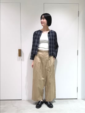「yuni（ユニ　）のアイテム」を使った、bulle de savonさん（レディース・169cm）の夏コーディネート