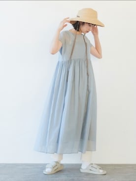 「yuni」｜「アイテム（ワンピース/ドレス）」を使った、bulle de savonさん（レディース・165cm）の春コーディネート