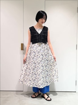 「yuni（ユニ　）のアイテム」を使った、bulle de savonさん（レディース・169cm）の夏コーディネート
