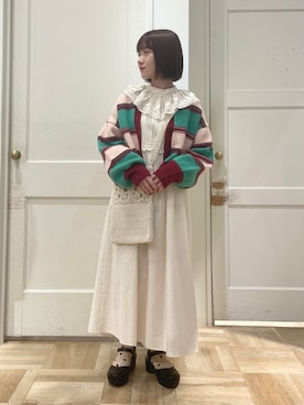 「chambre de charme（シャンブルドゥシャーム）のアイテム（バッグ）」を使った、bulle de savonさん（レディース・152cm）の冬コーディネート