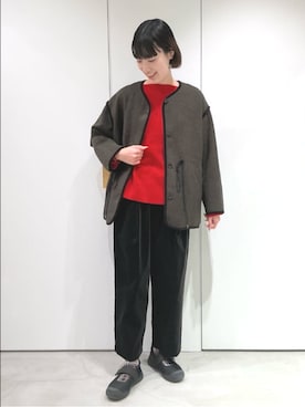 「アイテム（その他アウター）」を使った、bulle de savonさん（レディース・169cm）の秋コーディネート