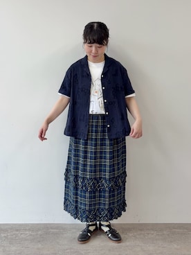 「yuni（ユニ　）のアイテム」を使った、bulle de savonさん（レディース・155cm）の春コーディネート