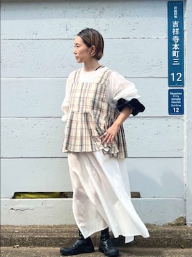 「アイテム（ワンピース）」を使った、bulle de savonさん（レディース・150cm）の秋コーディネート