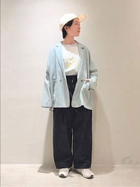 「yuni（ユニ　）のアイテム」を使った、bulle de savonさん（レディース・150cm）の春コーディネート