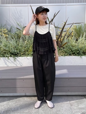 「アイテム（ベスト）」を使った、bulle de savonさん（レディース・156cm）の夏コーディネート