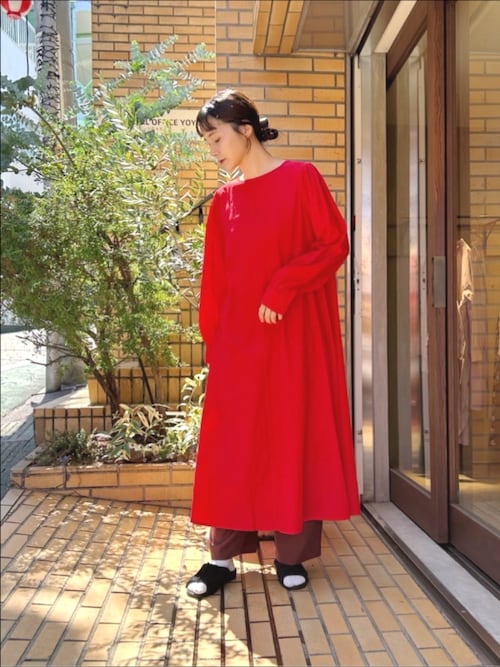 セール】recycled cotton tuck ワンピース（ワンピース）｜yuni（ユニ