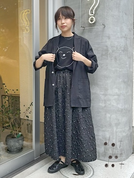 「yuni（ユニ　）のアイテム」を使った、bulle de savonさん（レディース・153cm）の夏コーディネート