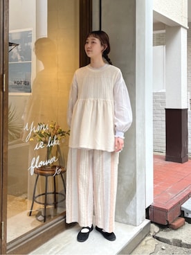 「yuni（ユニ　）のアイテム」を使った、bulle de savonさん（レディース・166cm）の春コーディネート