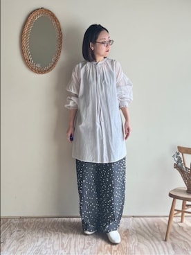 「yuni（ユニ　）のアイテム」を使った、bulle de savonさん（レディース・152cm）の春コーディネート