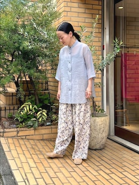 「yuni（ユニ　）のアイテム」を使った、bulle de savonさん（レディース・152cm）の夏コーディネート