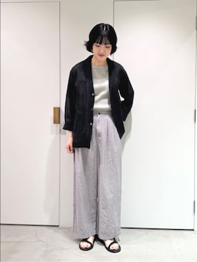 「yuni（ユニ　）のアイテム」を使った、bulle de savonさん（レディース・169cm）の春コーディネート