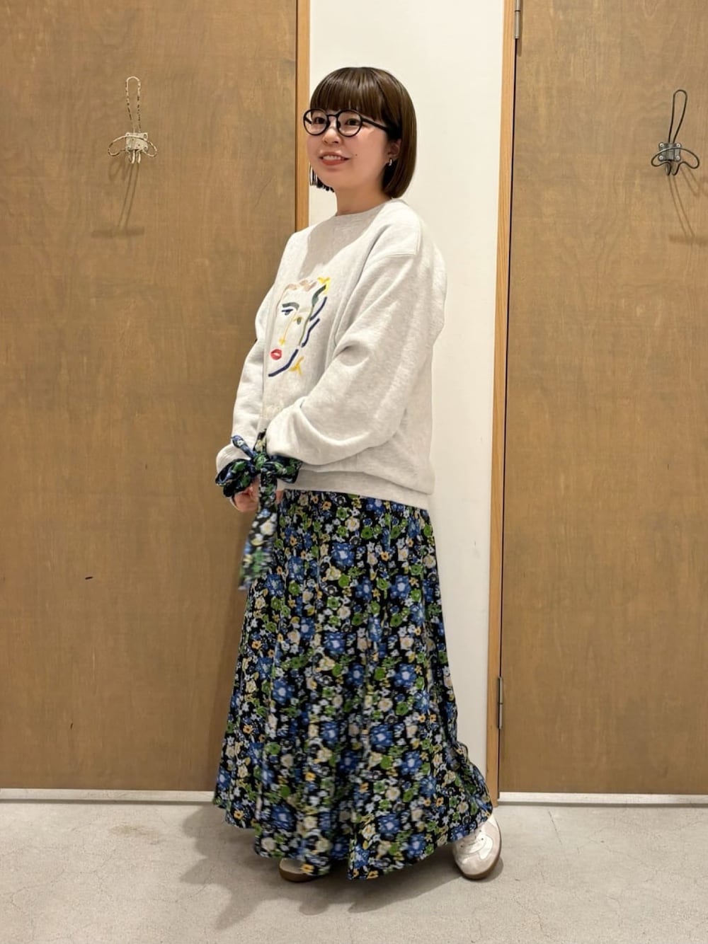 カラフルスプラッター柄 スカートとスウェットセット カラフルスプラッター柄 スカートとスウェットセット 【楽天市場