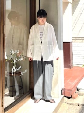 「yuni（ユニ　）のアイテム」を使った、bulle de savonさん（レディース・159cm）の春コーディネート