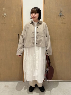 「yuni（ユニ　）のアイテム（ブルゾン）」を使った、bulle de savonさん（レディース・151cm）の秋コーディネート