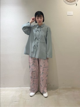 「yuni（ユニ　）のアイテム」を使った、bulle de savonさん（レディース・155cm）の春コーディネート