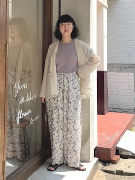 「yuni（ユニ　）のアイテム」を使った、bulle de savonさん（レディース・158cm）の夏コーディネート