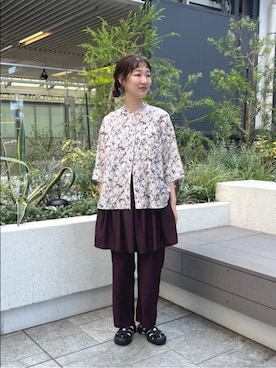 「yuni（ユニ　）のアイテム」を使った、bulle de savonさん（レディース・166cm）の夏コーディネート