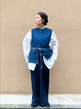 「yuni（ユニ　）のアイテム」を使った、bulle de savonさん（レディース・150cm）の秋コーディネート