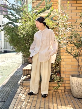 「yuni（ユニ　）のアイテム」を使った、bulle de savonさん（レディース・152cm）の春コーディネート