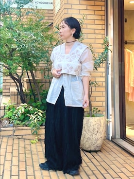 「yuni（ユニ　）のアイテム」を使った、bulle de savonさん（レディース・150cm）の秋コーディネート
