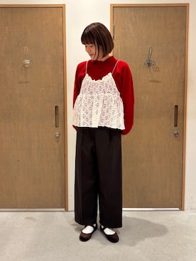 「アイテム（キャミソール）」を使った、bulle de savonさん（レディース・164cm）の秋コーディネート