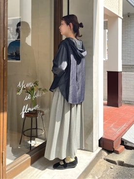 「yuni（ユニ　）のアイテム」を使った、bulle de savonさん（レディース・166cm）の春コーディネート