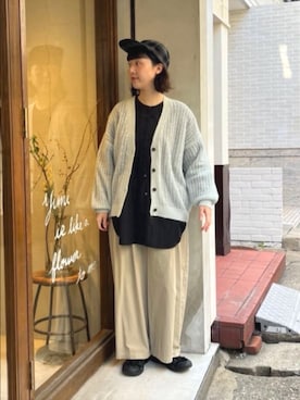 「yuni（ユニ　）のアイテム」を使った、bulle de savonさん（レディース・159cm）の冬コーディネート