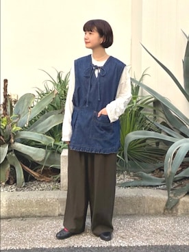 「yuni（ユニ　）のアイテム」を使った、bulle de savonさん（レディース・150cm）の秋コーディネート