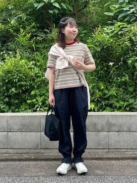 「yuni（ユニ　）のアイテム（ジャケット/アウター）」を使った、bulle de savonさん（レディース・155cm）の春コーディネート
