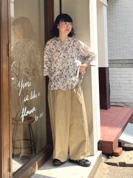 「yuni（ユニ　）のアイテム」を使った、bulle de savonさん（レディース・158cm）の夏コーディネート