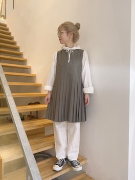 「アイテム（ベスト）」を使った、bulle de savonさん（レディース・152cm）の夏コーディネート