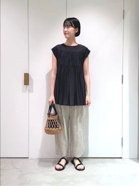 「yuni（ユニ　）のアイテム」を使った、bulle de savonさん（レディース・169cm）の夏コーディネート