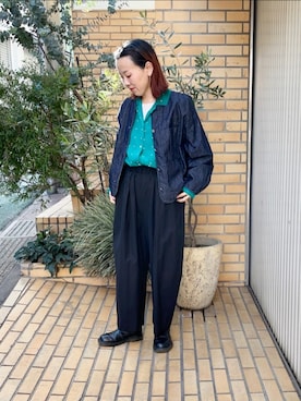 「yuni」｜「アイテム（ジャケット/アウター）」を使った、bulle de savonさん（レディース・152cm）の冬コーディネート