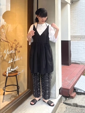 「yuni（ユニ　）のアイテム」を使った、bulle de savonさん（レディース・158cm）の夏コーディネート