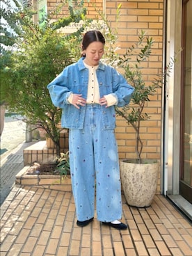 「yuni（ユニ　）のアイテム」を使った、bulle de savonさん（レディース・152cm）の冬コーディネート