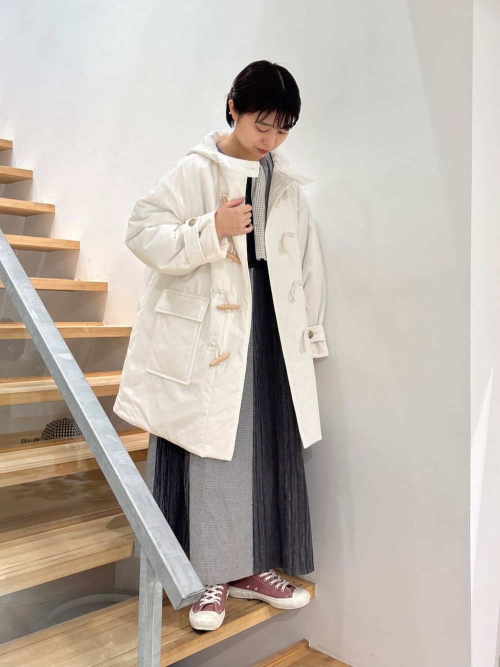 美品！ビュルデサボン　 evodown　ダッフルコート bulle de savon（ビュルデサボン）の「evodown ダッフルコート