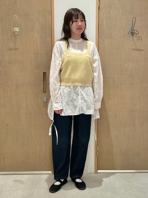 yuni デニムパンツ セール】11ozデニム ワイドテーパードパンツ（デニムパンツ