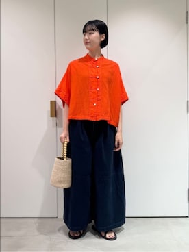 「yuni（ユニ　）のアイテム」を使った、bulle de savonさん（レディース・169cm）の夏コーディネート
