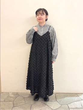 「yuni（ユニ　）のアイテム」を使った、bulle de savonさん（レディース・158cm）の春コーディネート