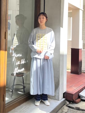 「yuni（ユニ　）のアイテム」を使った、bulle de savonさん（レディース・166cm）の秋コーディネート
