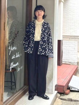 「yuni（ユニ　）のアイテム」を使った、bulle de savonさん（レディース・159cm）の秋コーディネート